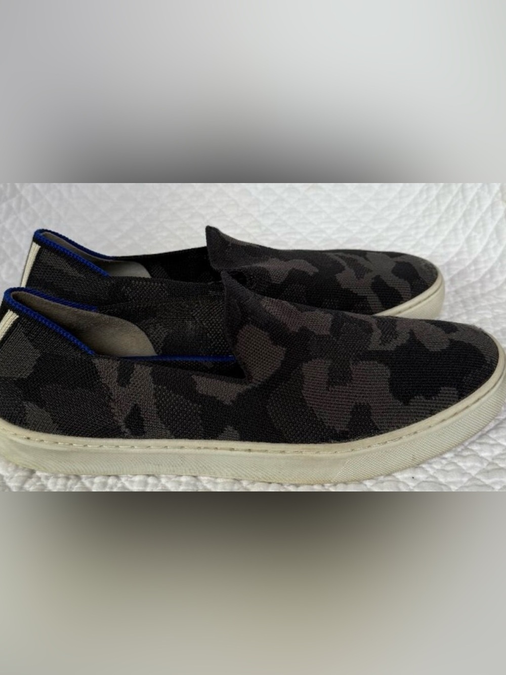 Rothy's The Sneaker Slip-On Camo Knit Shoes Size 9